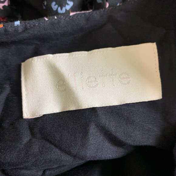 Elliette Tate Silk Blend Floral Fit And Flare Mini Dress Long Sleeve Boho 2 - Picture 4 of 6